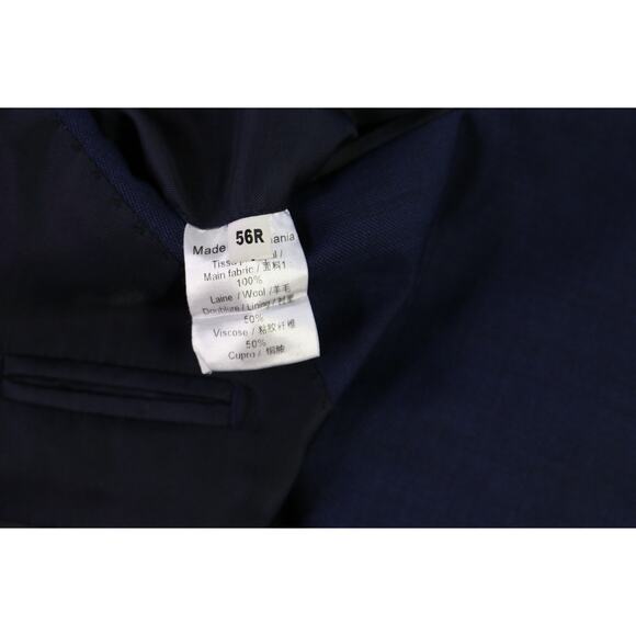 Cartier Anne Valérie Hash Mens Royal Blue 2-Btn Wool Slim Fit Blazer Jacket 46R - Picture 10 of 10